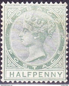 TOBAGO 1885 Dull Green SG20 MH