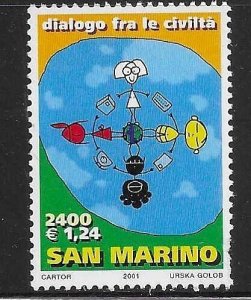 San Marino 2001 Year of Dialogue among Civilizations Sc 1517 MNH A2061