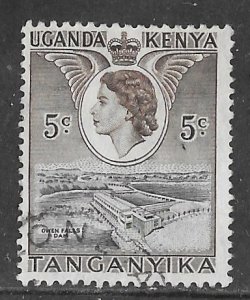 Kenya Uganda # 103 QE II   5c  Owens Dam   (1)  Used  VF