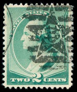 momen: US Stamps #213 Used XF+ Fancy Star Cancel