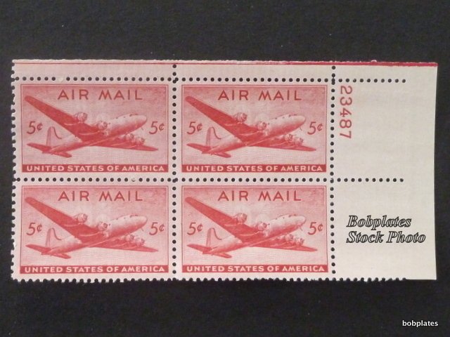 BOBPLATES #C32 Skymaster Plate Block MNH DCV=$1 ~See Details for #s/Position