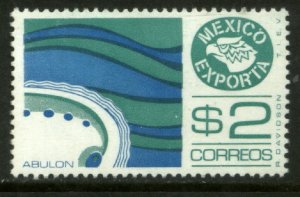 MEXICO Exporta 1170, $2P Abalone Wmkd Fosforescent Paper 2 MINT, NH. VF.