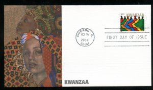 US 3881 Kwanzaa - 2004 UA Fleetwood cachet FDC