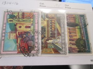 Italy #1314-1316 used  2021 SCV =  $0.95