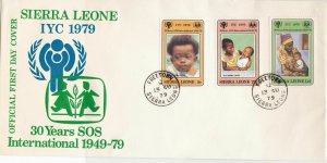 Sierra Leone 1979 30 Years SOS International Freetown Cancel Stamps Cover  23680