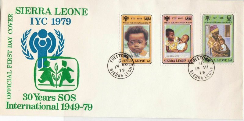 Sierra Leone 1979 30 Years SOS International Freetown Cancel Stamps Cover  23680