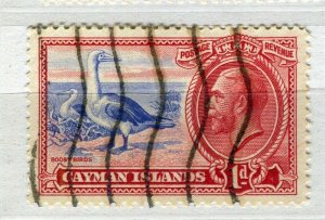 CAYMAN ISLANDS; 1930s early pictorial GV issue fine used Shade of 1d. value