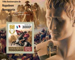 TOGO 2011 SHEET NAPOLEON BONAPARTE tg11307b
