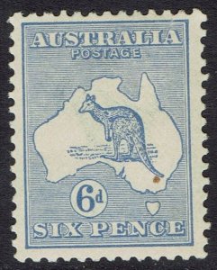 AUSTRALIA 1915 KANGAROO 6D 2ND WMK