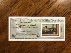 RW 68A 2001 $15.00 Northern Pintail Duck Stamp, Mint Never Hinged