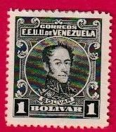 VENEZUELA SCOTT#268 1915 1 BOLIVAR SIMON BOLIVAR - MNG/ HING MARK