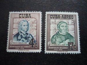 Stamps - Cuba - Scott# 552,C129 - Mint Hinged Set of 2 Stamps