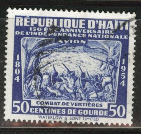 Haiti  Scott C73 Used 1954 stamp 