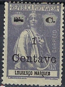 Lourenco Marques 162 MH 1921 surcharge (ak2483)