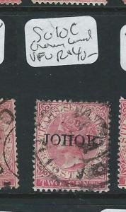 MALAYA JOHORE (PP0710B) 2C  QV  SG 1OC   CROWN CANCEL   VFU