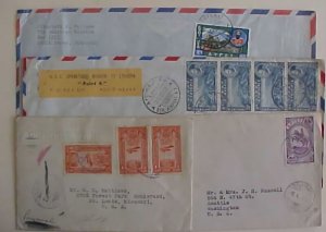 ETHIOPIA US AMERICAN MISSION 1937 OCT 8 ALSO POINT 4 1955 ALSO 1932 NO FLAP,ALSO