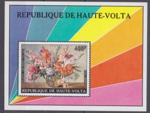 1974 Upper Volta 544/B29 Flowers in painting 6,00 €