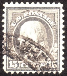 1917, US 15c, Franklin, Used, Sc 514