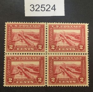 US STAMPS #398 BLOCK MINT OG H LOT #32524