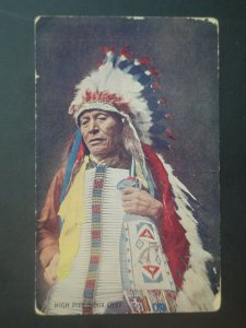 Vintage High Pipe Sioux Chief from USA to Netherlands Postcard Cover