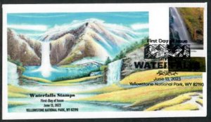 5800l -FDC-63c-Waterfalls: Upper Falls, North Carolina- Wally Jr Cachet - BWP