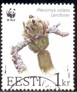 Flying Squirrel, Estonia stamp SC#270 used