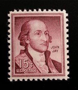 1958 15c John Jay, American Statesman Scott 1046 Mint F/VF NH