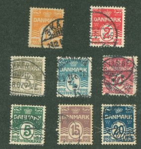 Denmark #57-64 Used Single (Complete Set)