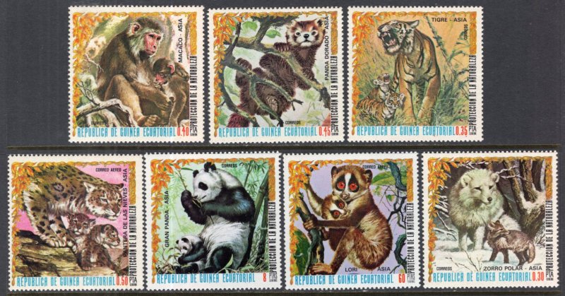 Equatorial Guinea 7694-7700 Animals MNH VF