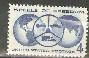 1162 Wheels Of Freedom US Single Mint/nh (Free Shipping)