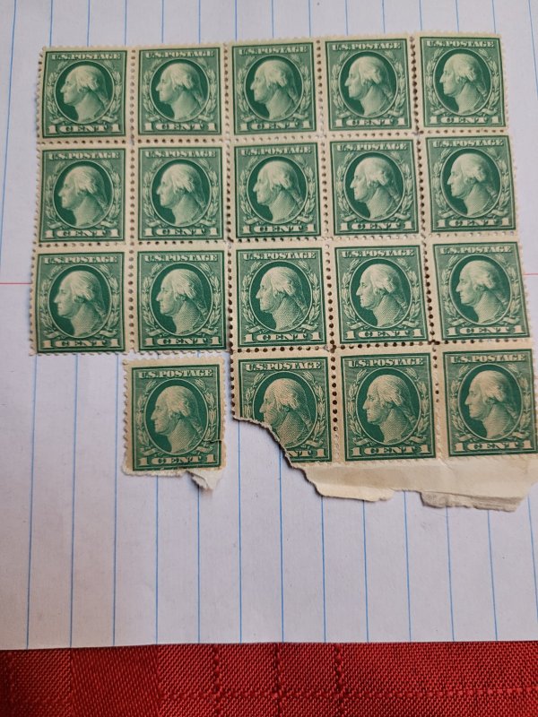 Washington Green One Cent stamps United States, Stamp / HipStamp