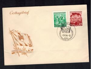 1954  East Germany DDR First Day Cover FDC Youth