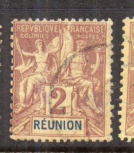 Reunion 1892 Early Issue Fine Used 2c. NW-230788