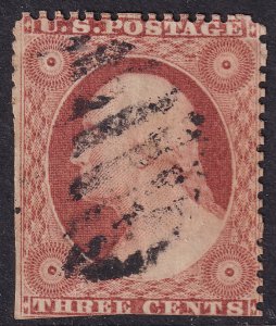 #25A Used, Fine, Clipped at left and bottom (CV $900 - ID44020) - Joseph Luft