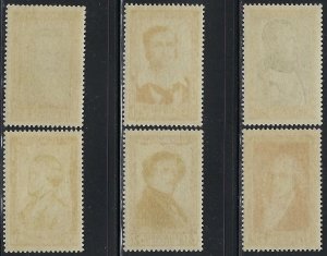 France Scott B258-B263 Mint Lightly Hinged