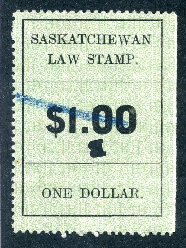 van Dam SL27 - Used - $1 - 1907 - Saskatchewan Law