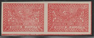 SAUDI ARABIA 1934 1/2g IMPERF PAIR mnh