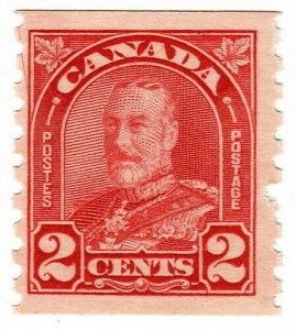 (I.B) Canada Postal : 2c Scarlet Coil (SG 307)