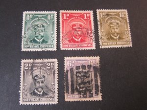 Southern Rhodesia 1924 Sc 1-4,7 FU