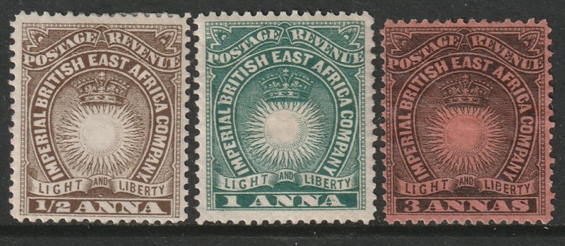 British East Africa Sc 14,15,18 MH/MNG