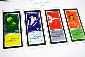 COLOR PRINTED ISRAEL [+TABS] 1948-2020 STAMP ALBUM PAGES (378 illustrated pages)