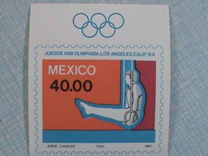 MEXICO STAMP: 1984-SC#1357-SUMMER OLYMPIC GAMES -MINT NOT HING SOUVENIR-SHEET
