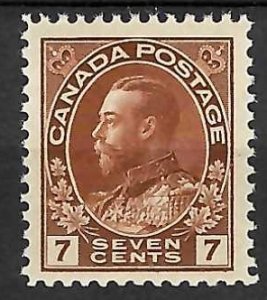 Canada #114 Mint XF NH Admiral -- DRY Print -- High Quality stamp