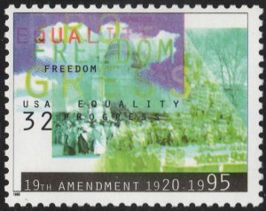 SC#2980 32¢ Womens Suffrage Single (1995) MNH