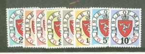 Isle of Man #J1a-8a  Single (Complete Set)