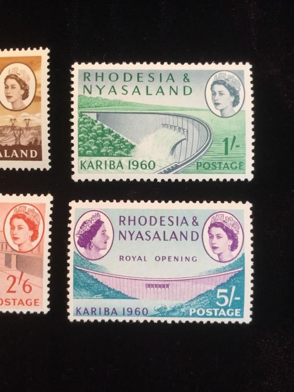 Rhodesia &Nyasaland Scott #172-177 Mint Set