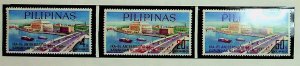 PHILIPPINES Sc 973-5 NH ISSUE OF 1967 - BRIDGE
