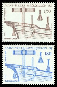 St. Pierre & Miquelon 1992 Scott #578-579 Mint Never Hinged