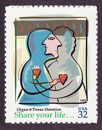 3227 Organ & Tissue Donation self-adhesive single