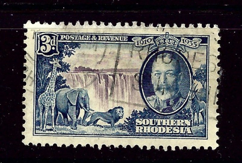 Southern Rhodesia 35 Used 1935 KGV Silver Jubilee